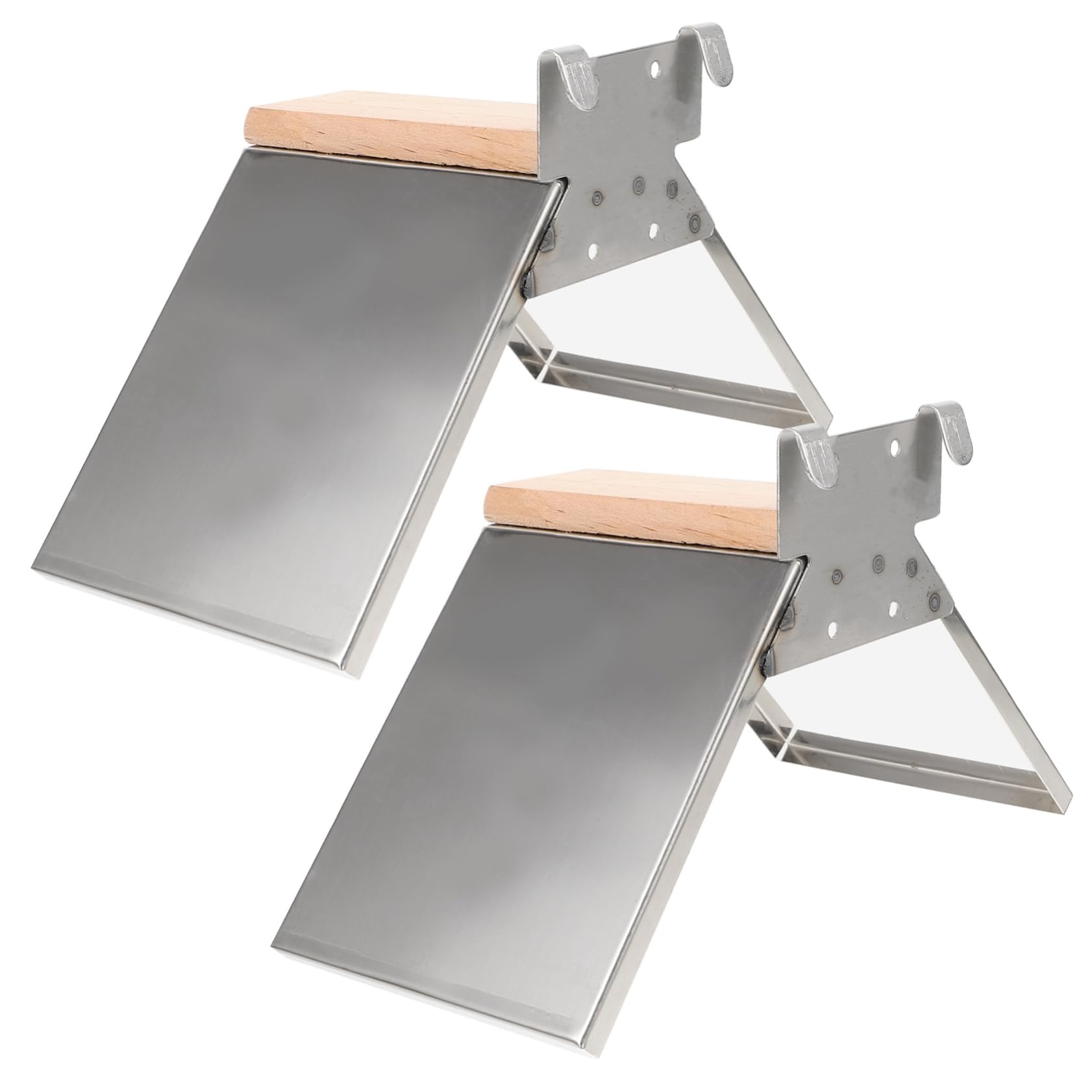 Generic 2pcs Dove Roost Roosting Holder Metal Pigeon Perch Bird Playground Chicken Roosts and Perches Parrot Stand Chicken Roosts Perches Parrot Perch Toys Wood Budgerigar Training Rack