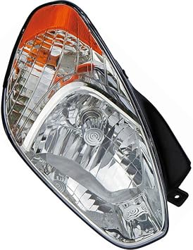1 X Right Headlight Assembly, Headlights | Replacement 921021E011 for Hyundai Accent 2006-2011 for Dodge Attitude 2006-2011