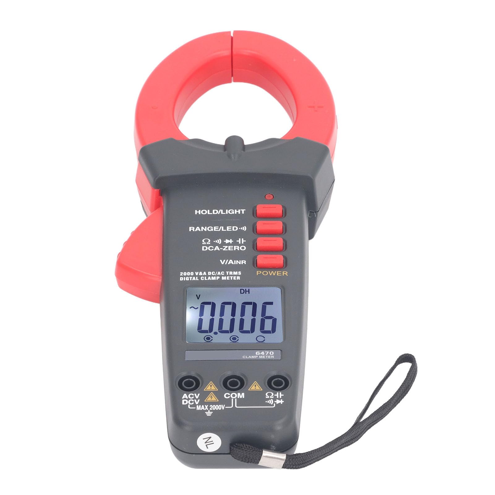 FTVOGUE Miernik Cęgowy Multimetr ABS Cyfrowy Multimetr Cęgowy 1999 Liczba 55 Mm Szczęka 32°F do 104°F Volt Amp Ohm Tester dla Elektryków Naprawa Domu i Testowanie Obwodów