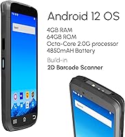 Vista 2 de Rayoungtek Robusto Android escáner de código de barras portátil computadora móvil 1D 2D QR Code NFC lector IP66 4G WiFi 6.0 "pantalla táctil