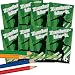 Produktbild Carpeta 8 x Zauberblöckchen * Fussball * in DIN A8 Plus Buntstifte im Set | Zauberblock Mitgebsel für Kindergeburtstag | Kinder lieben Diese Fußballer Malbücher
