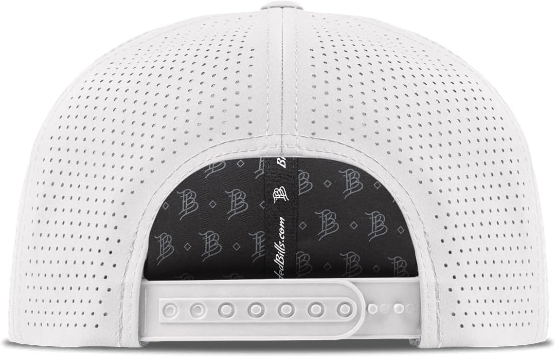 Branded Bills Bare Elite Hat, Performance Paneling, Adjustable Snapback, Silk-Soft Front Lining, Water-Repellent Shell