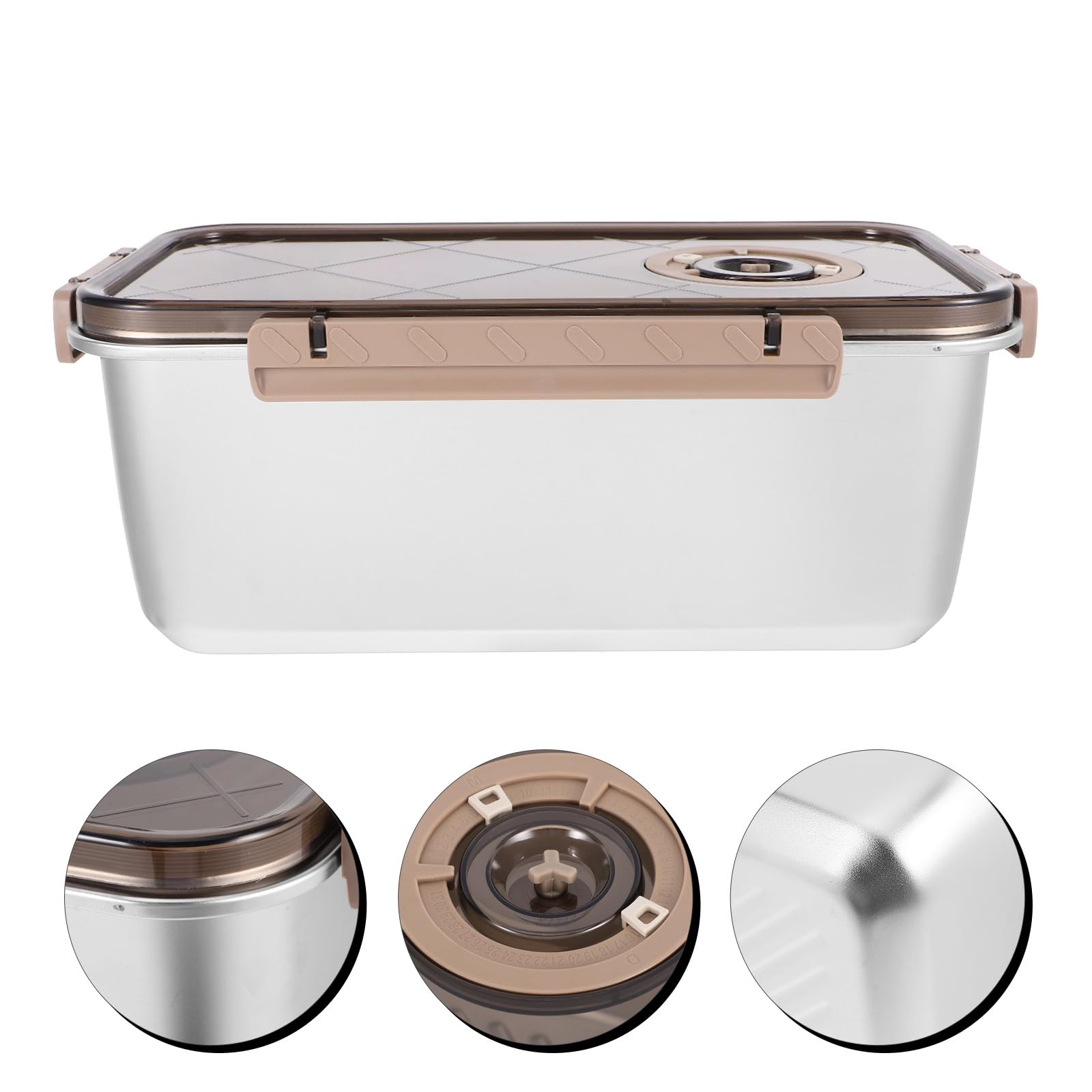 Edelstahl Lebensmittelbehälter 58 L mit Deckel Wiederverwendbare Frischebox für Kühlschrank und Gefrierfach Bpa Freie Aufbewahrungsbox für Obst Gemüse und Snacks