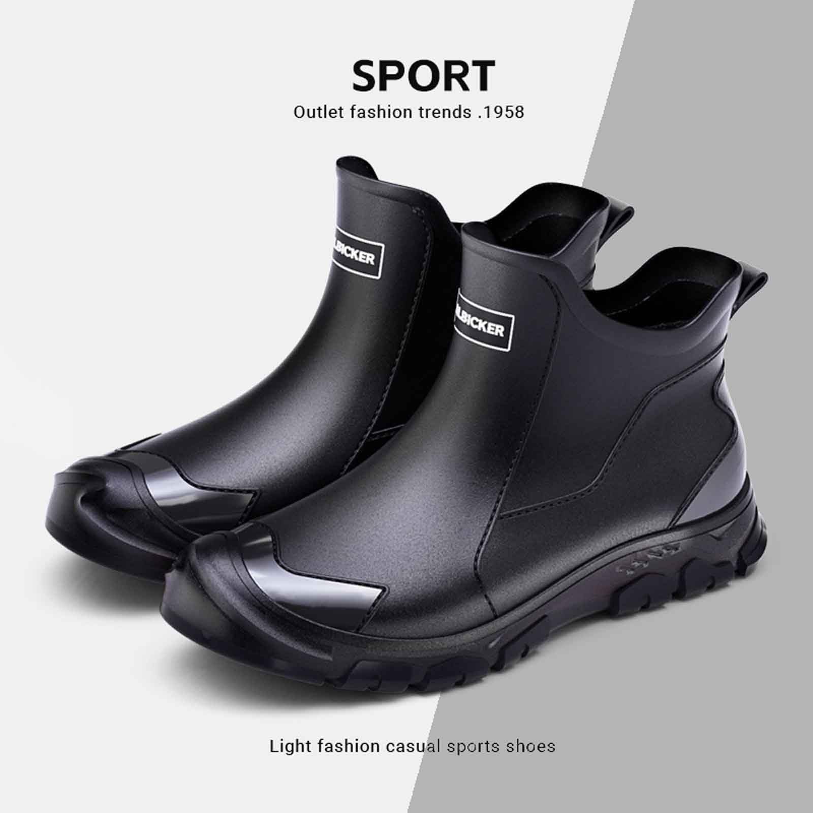Genérico Suave y Ligero Botas de Agua Trabajo Hombre Impermeable Antideslizante Adecuado para Días Lluviosos y Ambientes Húmedos 38-46EU/2026
