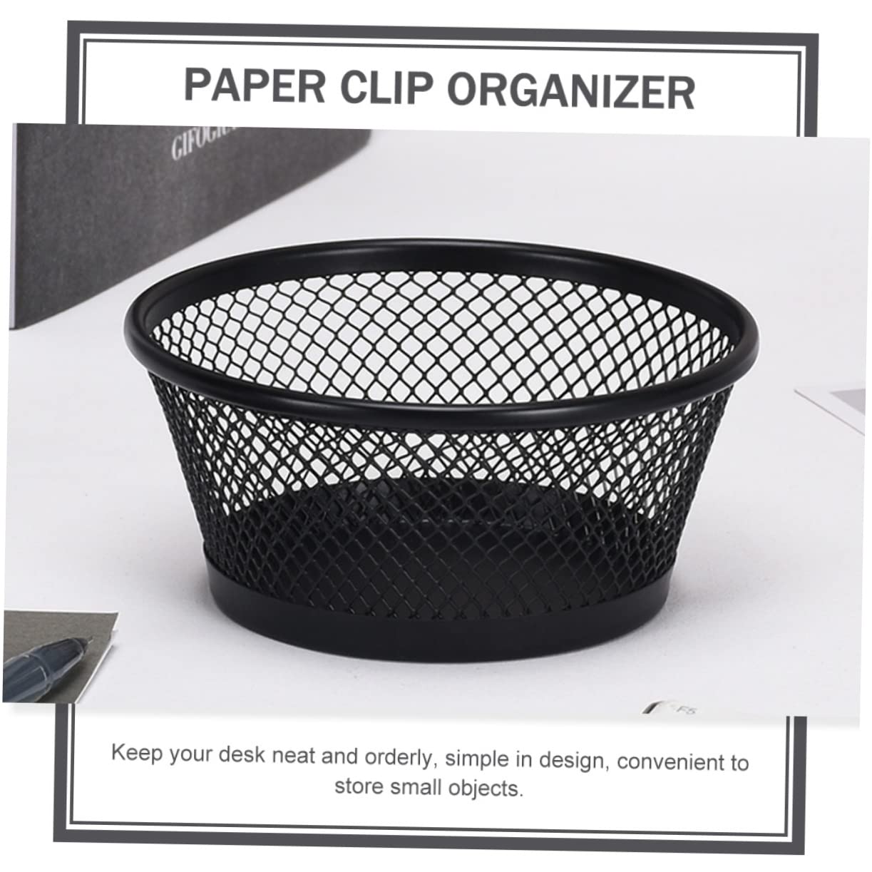 DOITOOL 30 Pezzi Graffette in in Ferro Elegante e Compatto Organizer Scrivania per Cancelleria e Piccoli Accessori per Graffette e Oggetti Vari