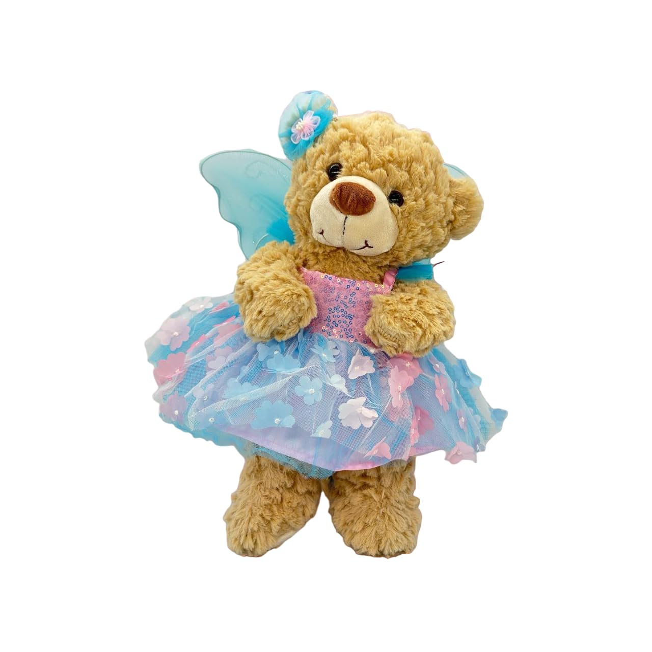 Amazon.com: Plush Gear Floral Butterfly Dress with Wings for 14 to 18 Inch  Stuffed Animals Colorful Fairy-Themed Outfit for Plush Toys, Teddy Bears,  and Dolls Magical Dress-Up Costume for Kids Gift Idea :
