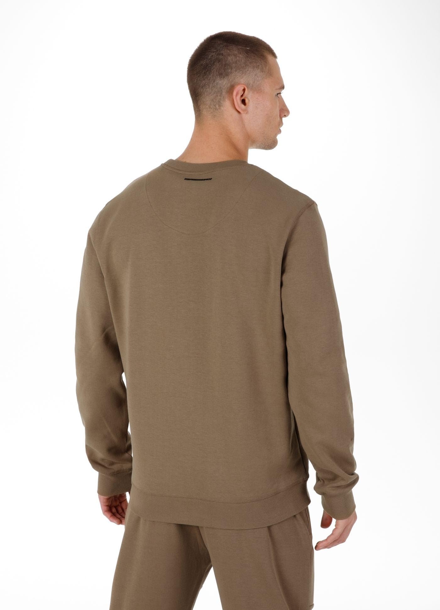 PITBULL - Felpa Uomo Cotone West Coast Beyer - Felpe Uomo Senza Cappuccio, Sweatshirt Uomo, Felpa Senza Cappuccio, Elasticità E Materiale Interno Liscio, Felpe Cotone