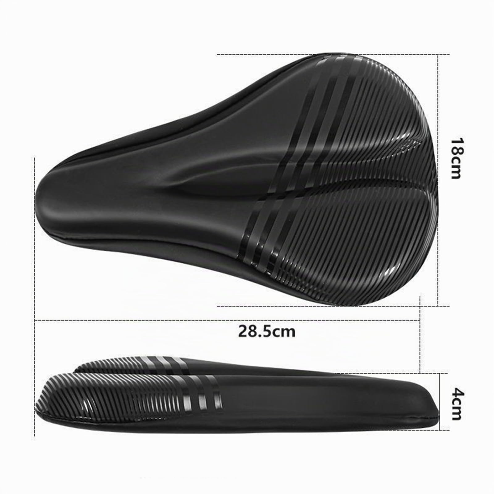 Bequemes Sitzpolster,Fahrradsattel,Ergonomischer Fahrradsitz Polster,Herren Damen Bequemer,für Mountainbike
