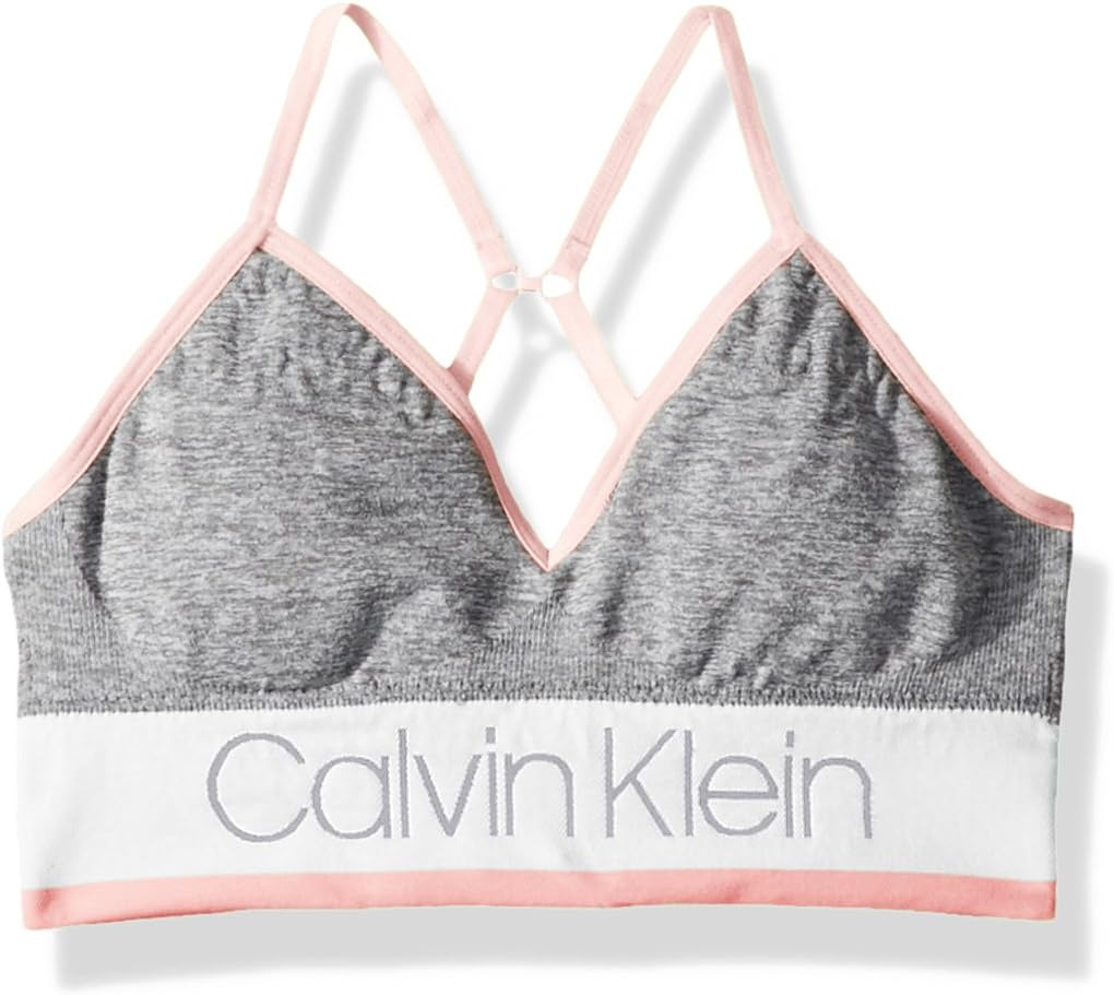 Calvin Klein Girls' Seamless Long Line Wirefree Comfort Bralette Bra