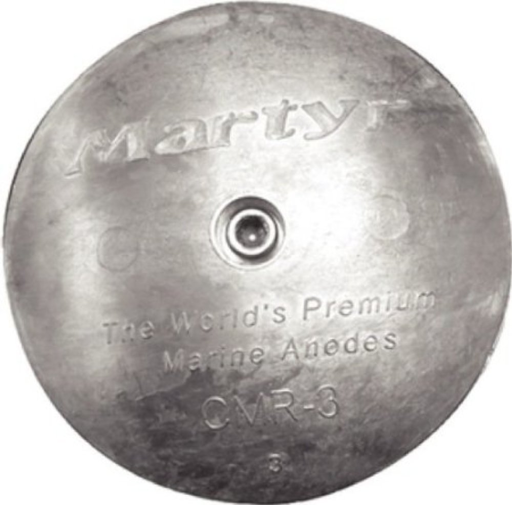 Martyr CMP-06, Rudder/Trim Tab Disc Anodes, Stainless Steel Allen Head
