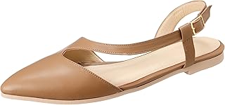 Leather x Suede flat pointy slingbacks with a newly designed cut