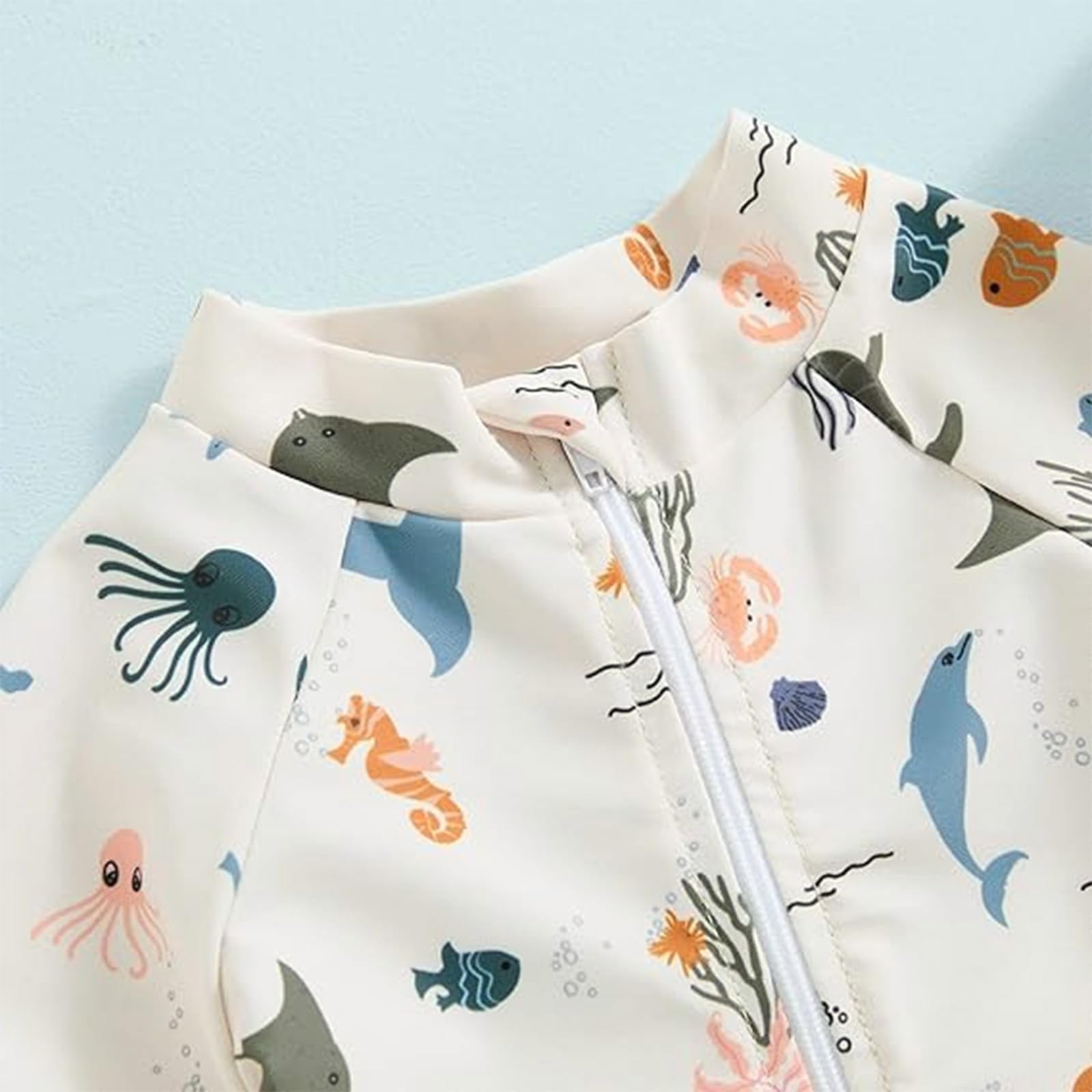 JiAmy Baby Badeanzug Einteiler Kurzärmel uv Kleidung für Kleinkind Junge Mädchen 3 Monate-3 Jahre