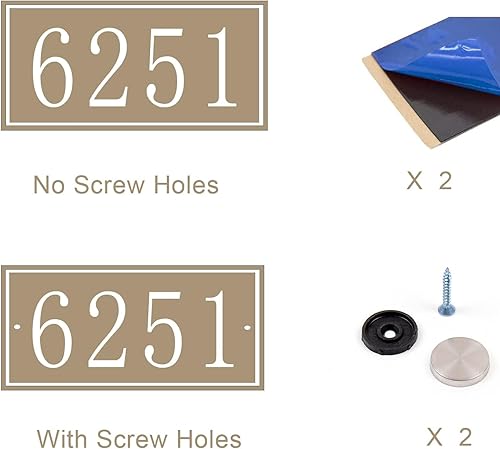 Miniatura 10 de Placa de dirección acrílica personalizada, letrero de dirección horizontal, utilizado para casa, puerta, calle o buzón Hengkuan-2