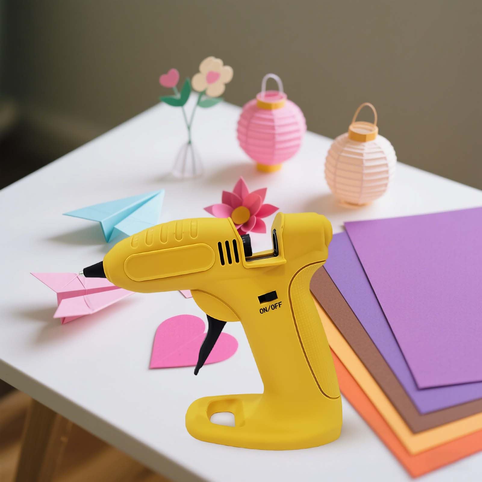 Kit Macchina Per Colla A Caldo Forniture Per Artigianato Con 30 Bastoncini | Utensili Colla a Caldo Alta Temperatura Per Arte, Modellismo, Scrapbooking, Incartatura, Scuola, Casa, Ufficio, Artisti