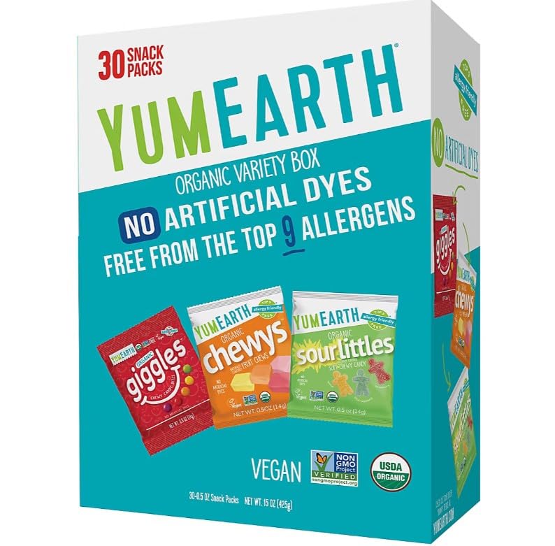 YUMEARTH Organic Chewy Candies Variety Box, 15 OZ