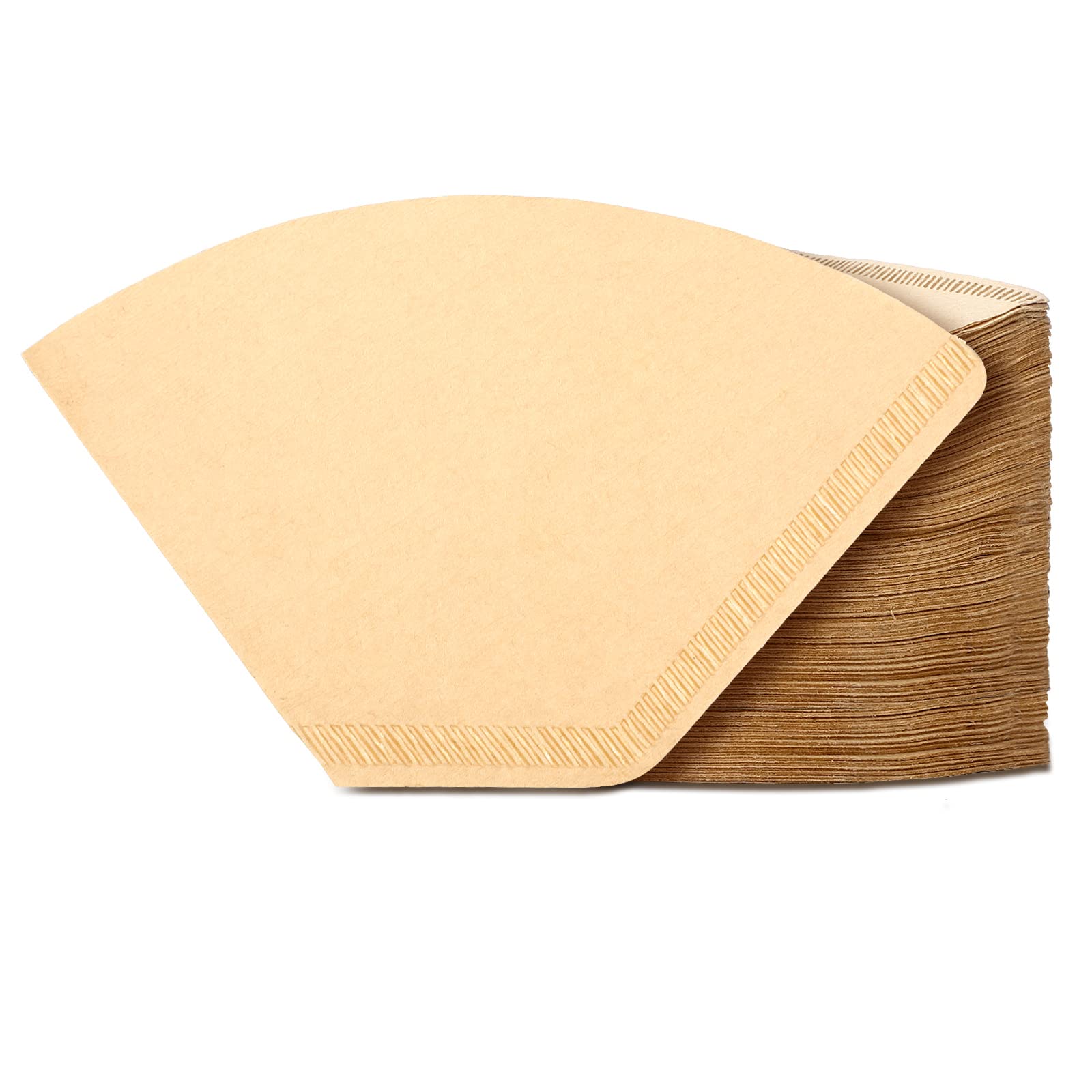Teling 1200 Stück Kaffeefilter #2, Kegelfilter, Einwegprodukt, Naturpapier, 2–4 Tassen, natürliches Papier, ungebleicht, Kaffeezubehör für Übergießen und Tropfbereiter