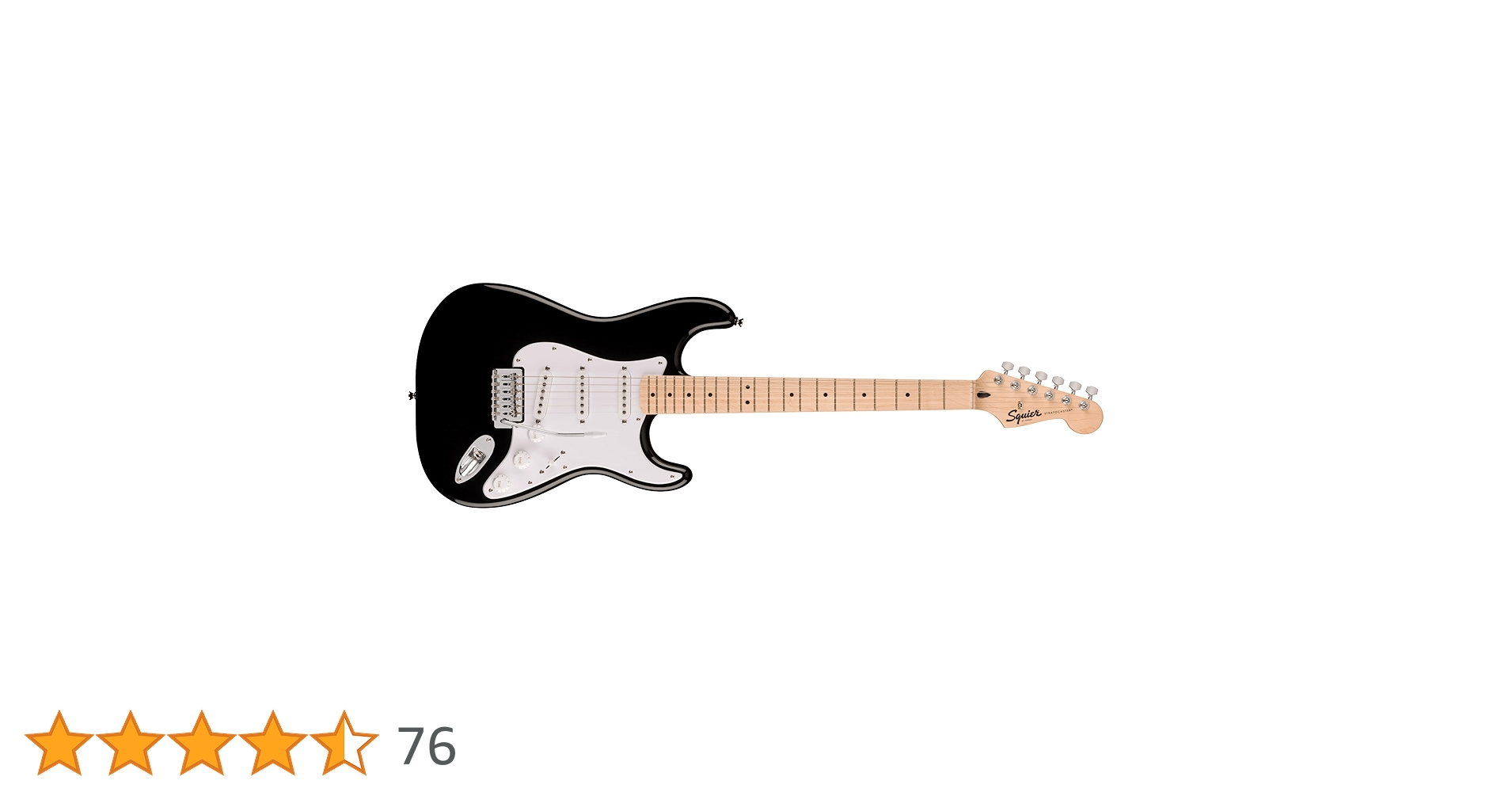 Squier 6 String Solid-Body Electric Guitar, Right, Black