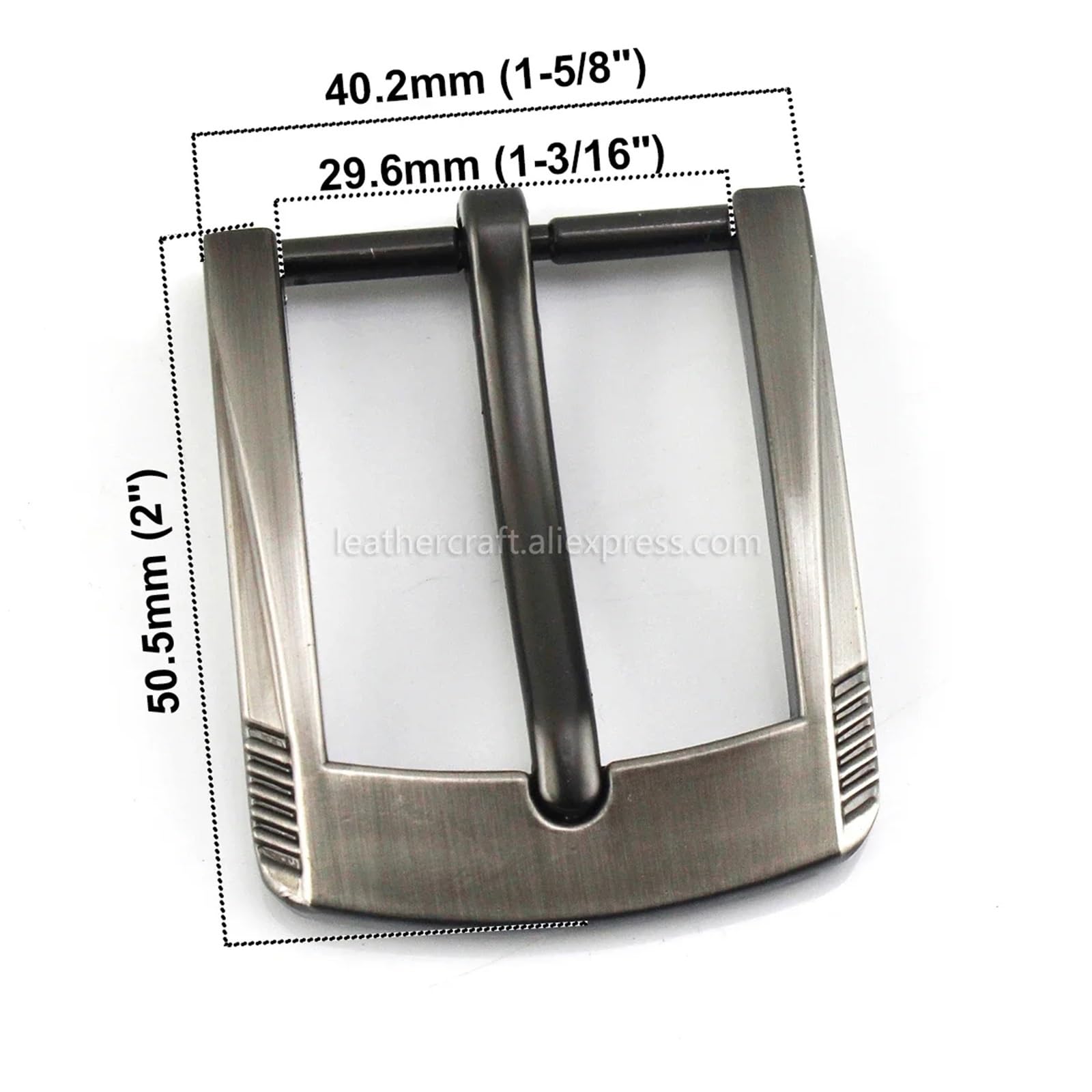 Fibbie Per Cinture 20 pezzi di fibbia for cintura in metallo da 3 cm, marrone opaco, con estremità a barra, perno singolo, in pelle, adatta for 27-29 mm Per Uomo E Donna