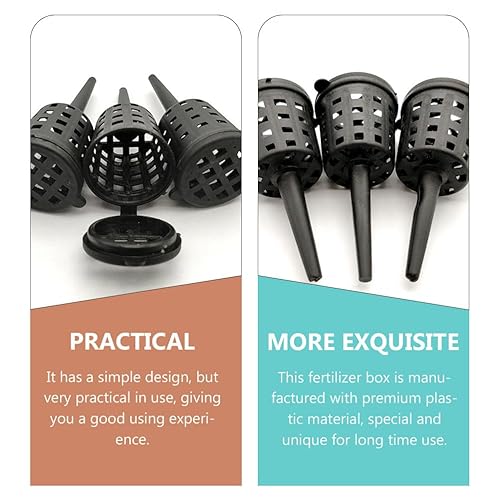 Miniatura 7 de Yardwe 100 cajas de fertilizantes cestas de fertilizantes para orquídeas Bonsái Fertilizante Planta Fertilizante Cesta de fertilizante Contenedor de