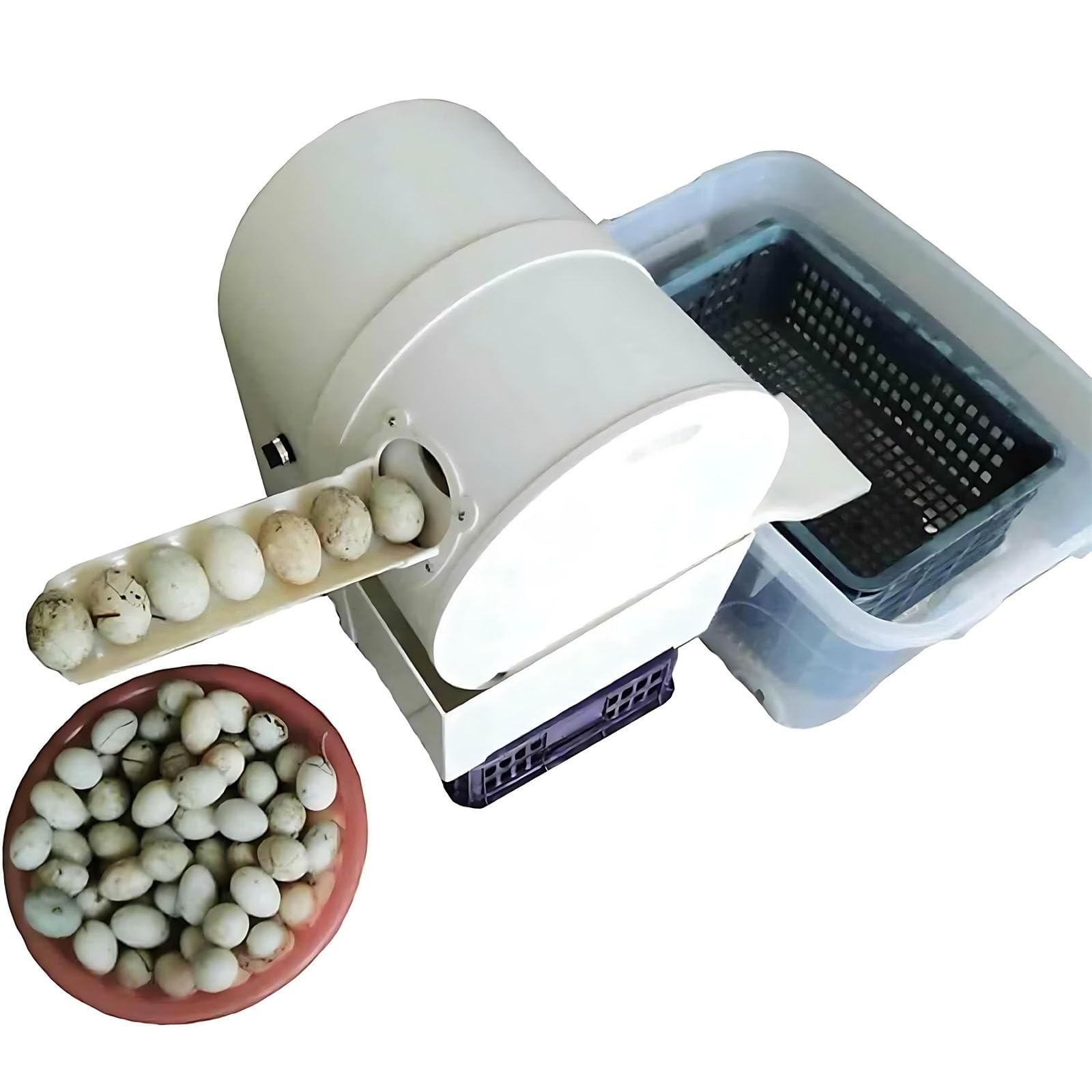 Automatic Egg Washer 2300 Pieces/Hour - Small Commercial Brush Egg Cleaner for Fresh Chicken, Goose, Duck & Mud Eggs | High-Efficiency Egg Cleaning Machine