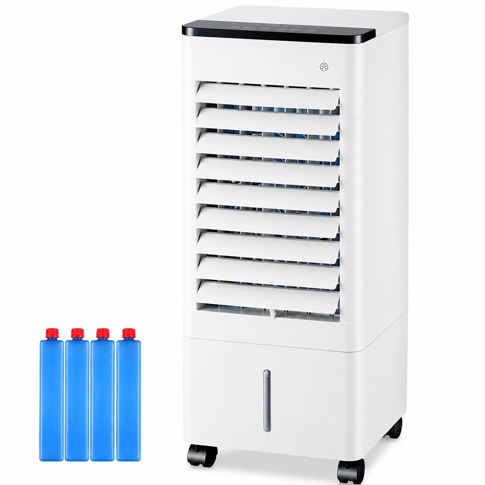 LRZPTDYU Portable Evaporative Air Cooler with 9L Tank, 75W Energy Saving Swamp Cooler, 3-Speed, Remote Control for Bedroom, Kitchen & Home Use