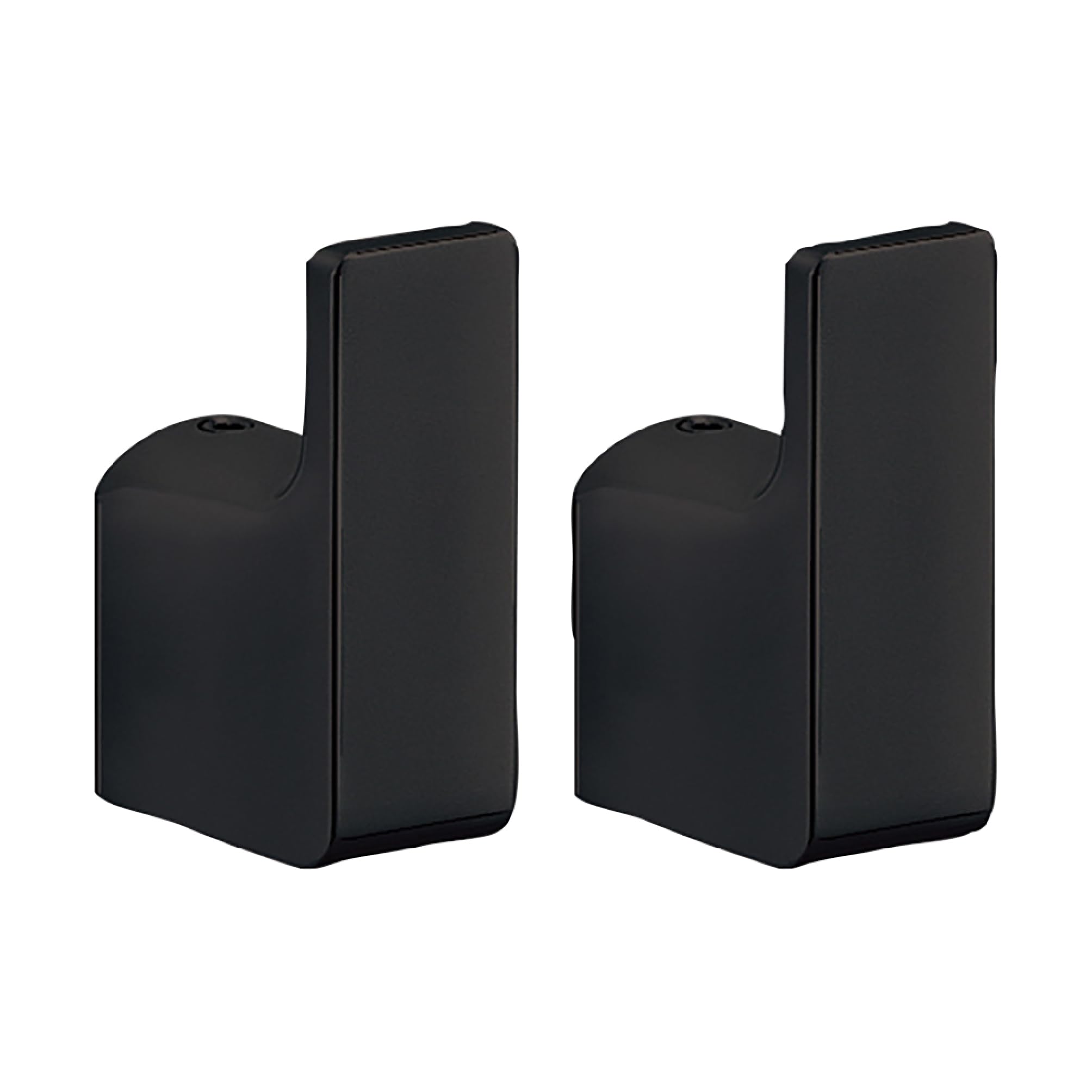 Gedy Pirenei Set of 2 Matt Black Hangers