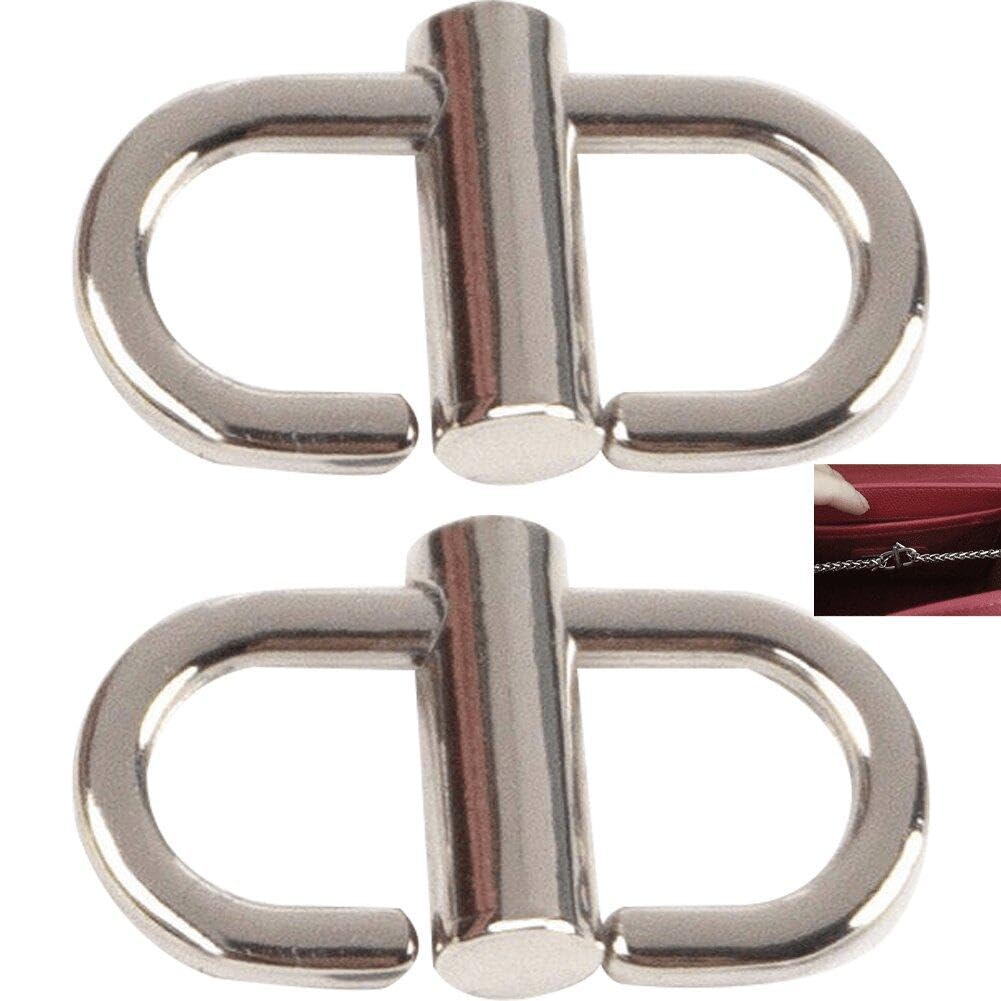 Sanfly Adjustable Metal Buckles for Chain Strap Bag 2pcs/set Metal Chain Length Chain Links Small Clip Shortening Bag Accessories