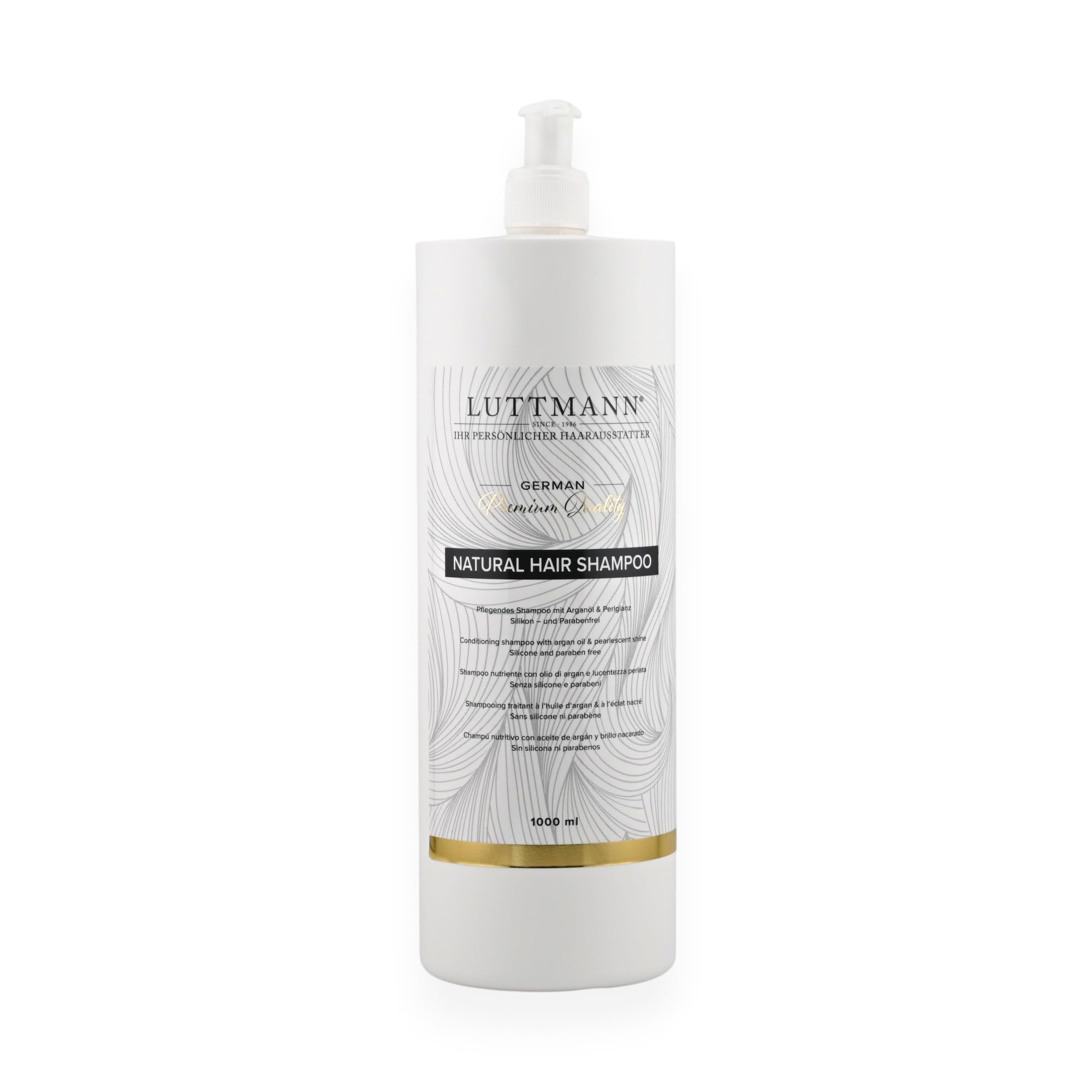 Natural Hair Shampoo 1000 ml – peruki, zamiennik włosów z drugiej sierści, intensywne czyszczenie wszystkich naturalnych peruk, tresek oraz do przedłużania włosów i własnych włosów