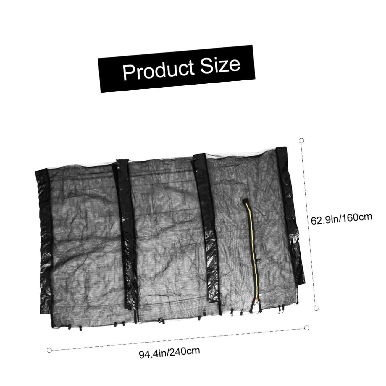 KOMBIUDA Trampoline Net Poles Heavy Duty Trampoline Safety Net Bounce Protection Guard