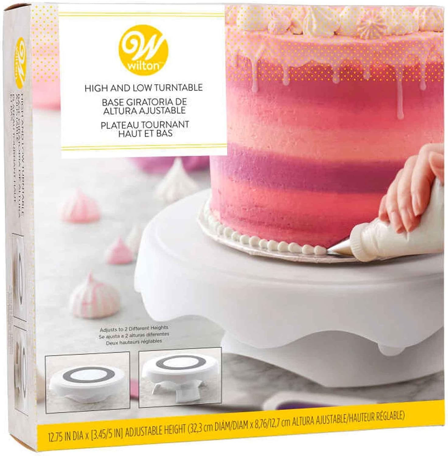 Wilton High and Low Decorating Cake Turntable and Cake Stand Display