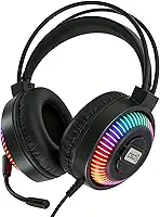 Headset Fone de Ouvido RGB Gamer Pro entrada USB P2 e P3 Microfones, Com Melhor Desempenho Compatíbilidade Com Games Premium