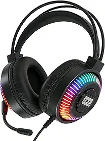 Headset Fone de Ouvido RGB Gamer Pro entrada USB P2 e P3 Microfones, Com Melhor Desempenho Compatíbilidade Com Games Premium