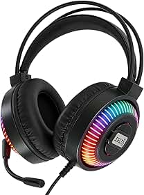 Headset Fone de Ouvido RGB Gamer Pro entrada USB P2 e P3 Microfones, Com Melhor Desempenho Compatíbilidade Com Games Premium