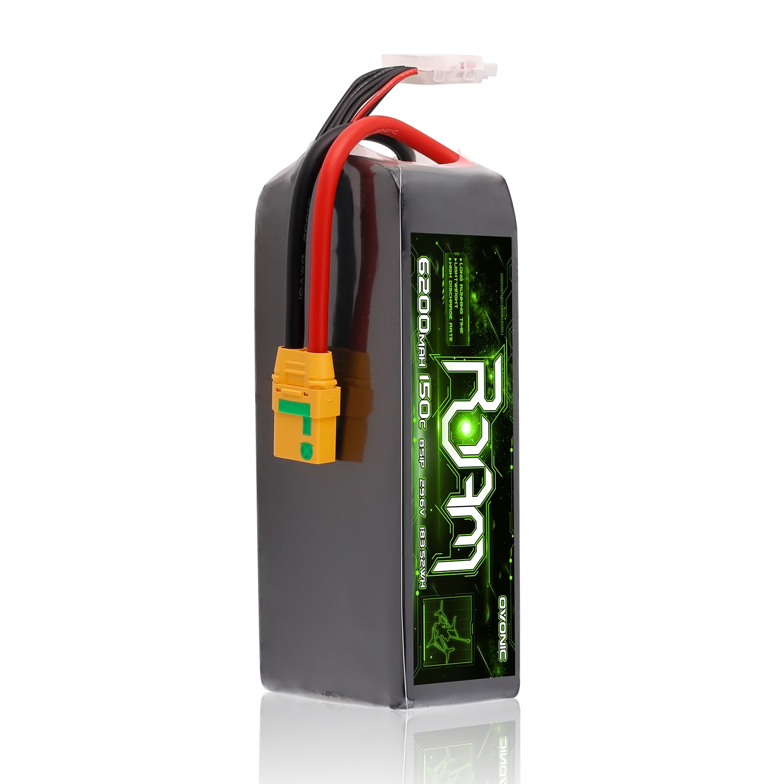 Amazon.com: OVONIC Roam Series 8S Lipo Battery 6200mAh 8S1P 150C