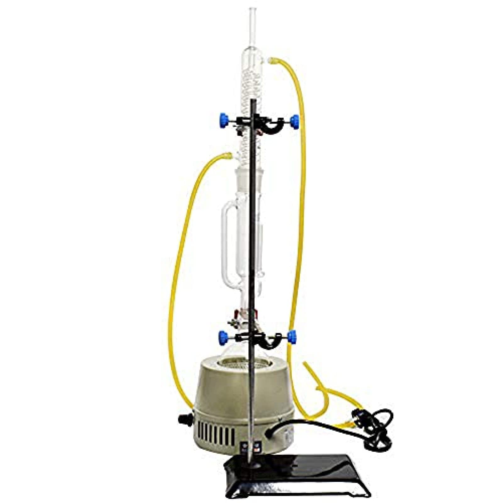 Estrattore sperimentale Soxhlet 500ml 10 estrattori di Grasso serpeggianti in Vetro con Camicia riscaldante elettrica