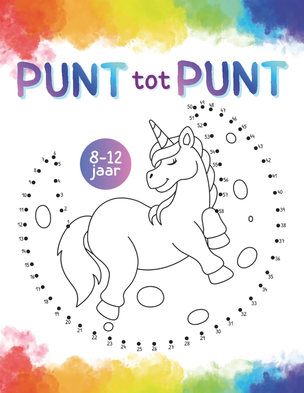 Unicorn Punt tot Punt Boek voor Kinderen 8–12 Jaar Verbind de Puntjes Activiteitenboek: 120 Pagina’s Logische Puzzels, Concentratie & Creativiteit, Minder Schermtijd voor Kinderen