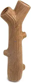 Germanhart Brinquedo Mordedor para Cães em Formato de Tronco, 1 Unidade, Extra Grande, Marrom