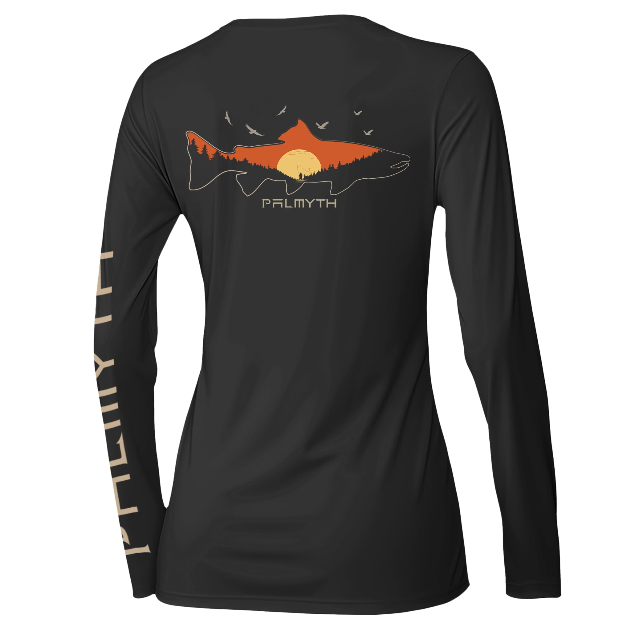 PalmythFishing Shirts for Women UPF 50+ Sun Protection Long Sleeve T-Shirt