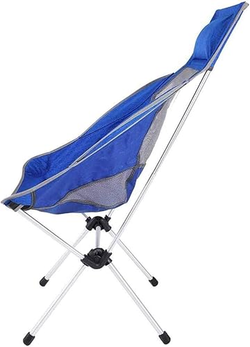 Miniatura 5 de qiuqiu Silla plegable portátil, de aleación de aluminio para la pesca al aire libre camping senderismo con bolsa de transporte