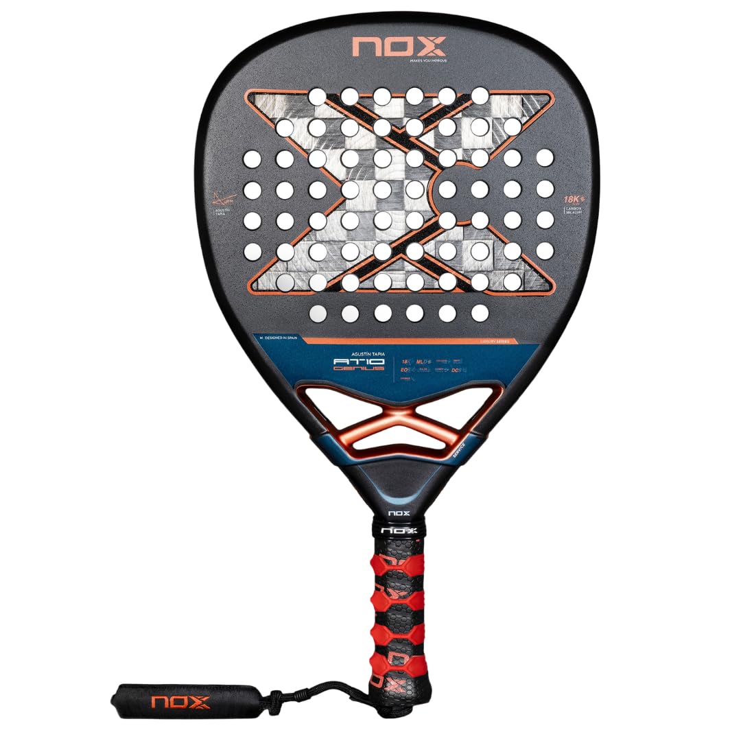 At10 Genius Attack 18k Alum By Agustin Tapia Padel Racket 360-375 gr