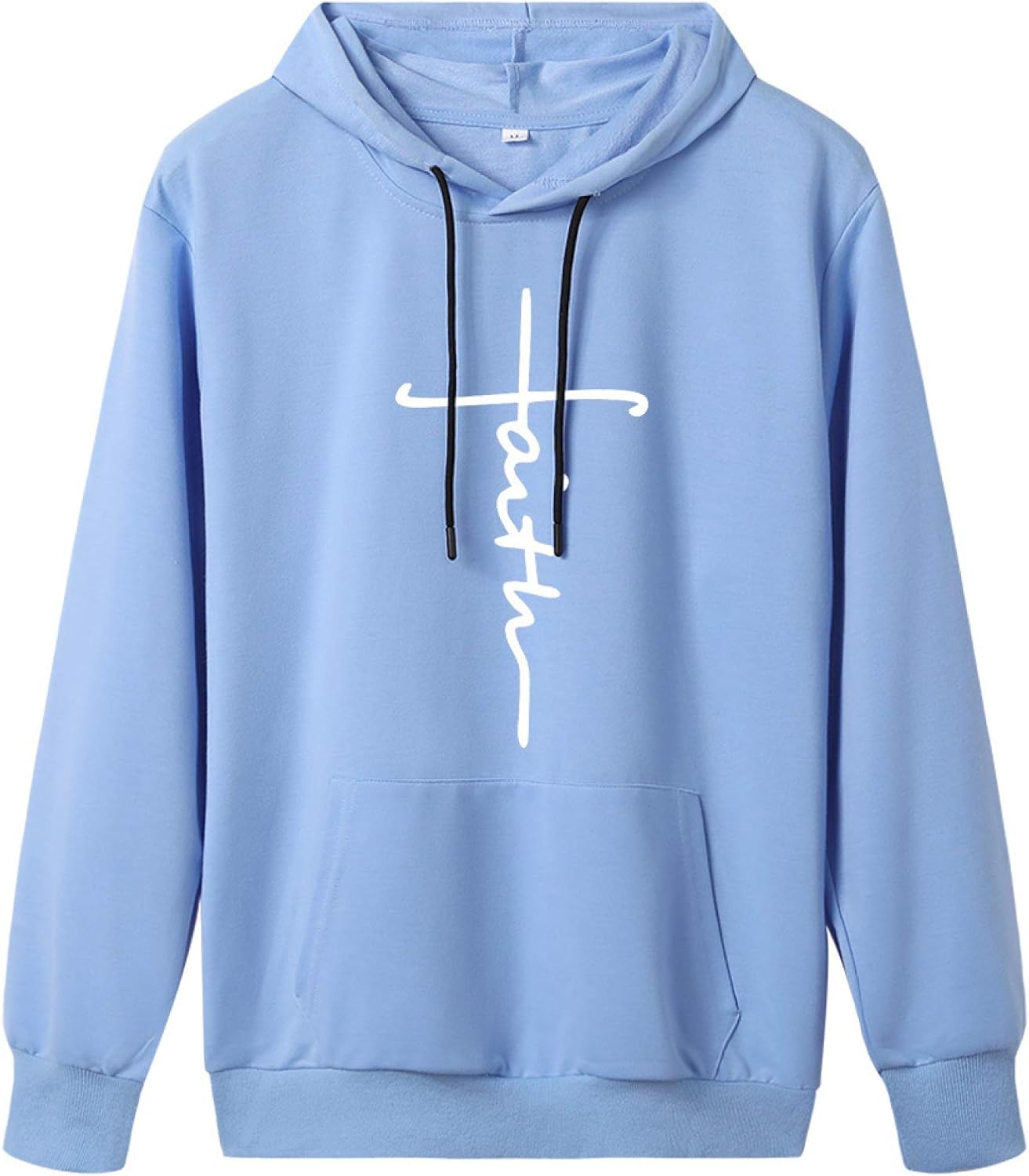 Sudadera de mujer con capucha, Azul (Sky Blue 1), M Ropa, Zapatos y Accesorios