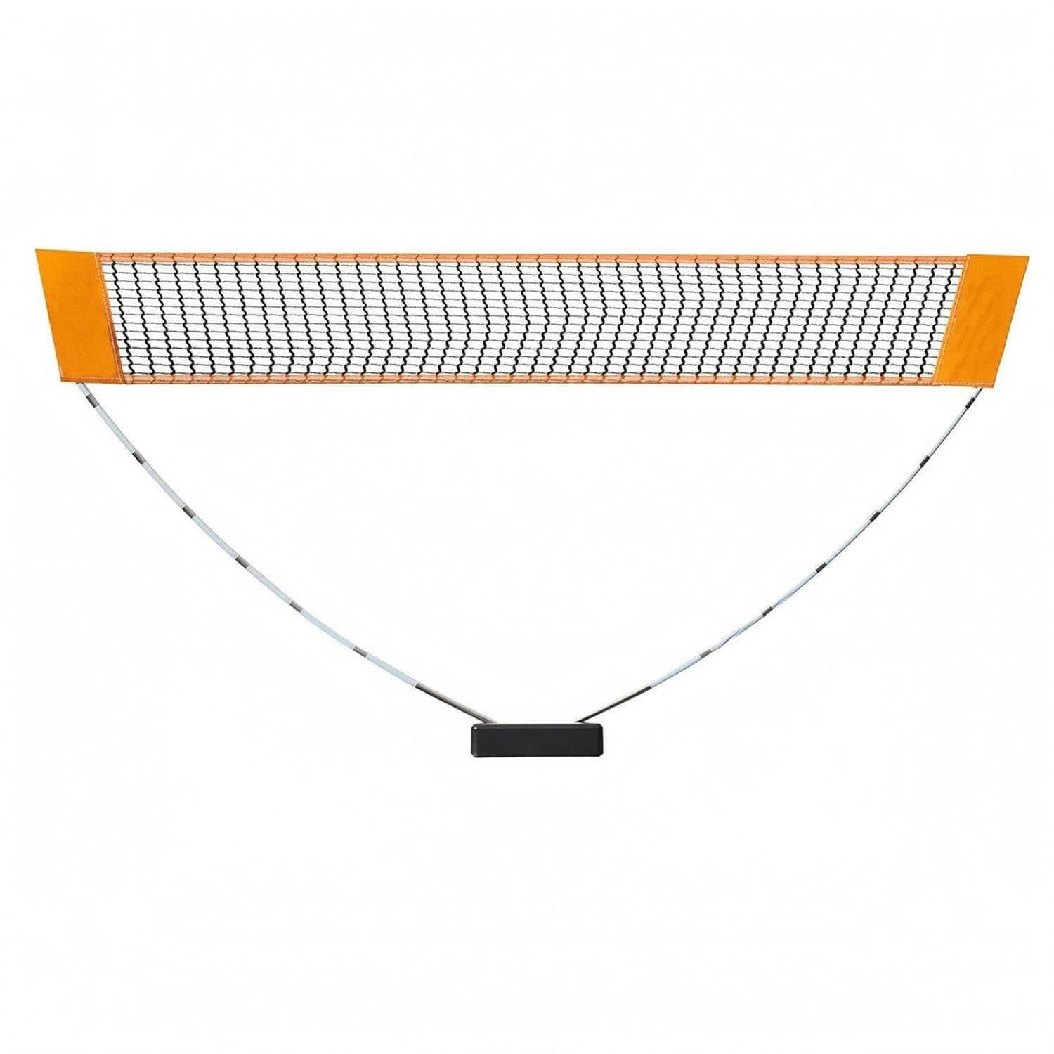 indoor-outdoor badminton net stand metal poles portable | badminton net set storage bag sports gear quick setup, orange storage bags