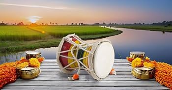 Talking Drum ALL IN ONE WAREHOUSE Handmade Wooden & Leather Classical Indian Folk Dumroo Damroo Damaru Hand Drum Timbales Instrument