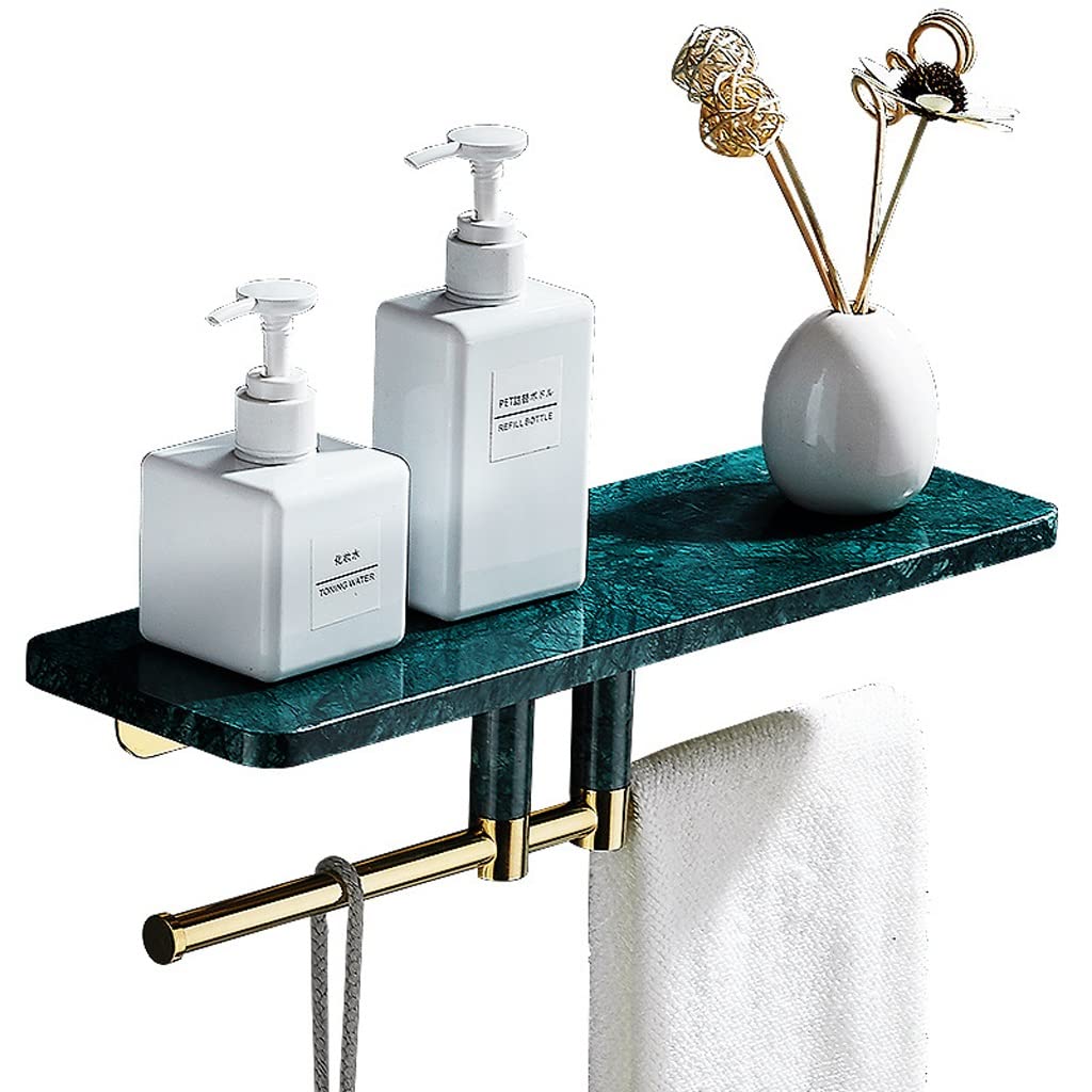 Porte-papier hygiénique vert de 30cm pour des toilettes ordonnées