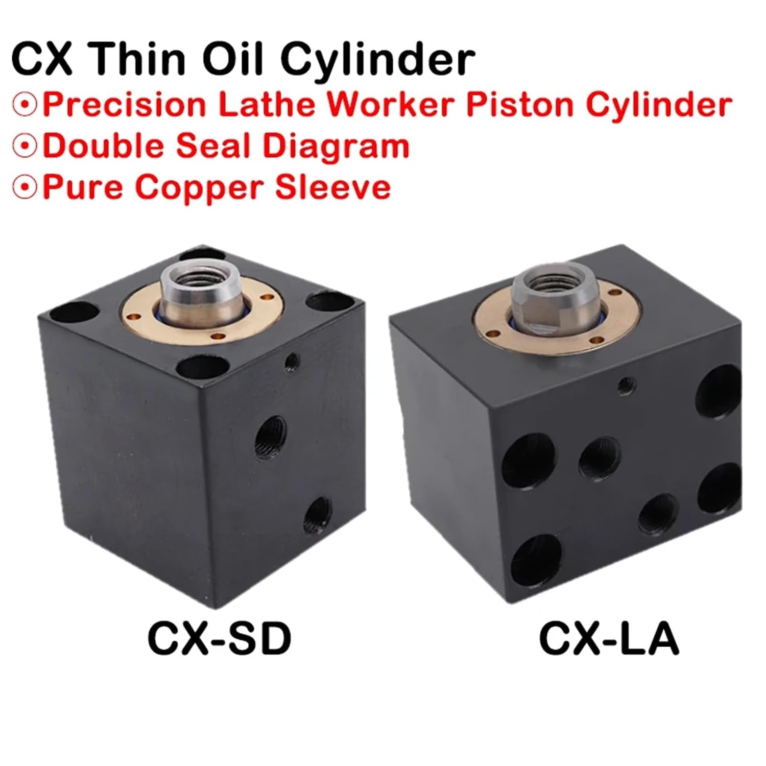 1pc Small Hydraulic Cylinder Vertical Cylinder CX-SD/LA32/40/50/63X10/20/30/40/50 Square Thin Cylinder(CX-SD32X10)