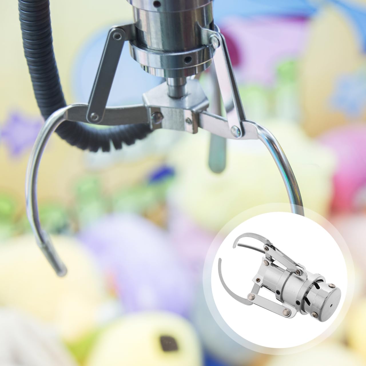 PRETYZOOM Mini pinza di ricambio per macchina da artiglio, artiglio in metallo per caramelle e giocattoli, facile installazione per ragazzi e ragazze, giochi arcade piccolo accessorio per distributori
