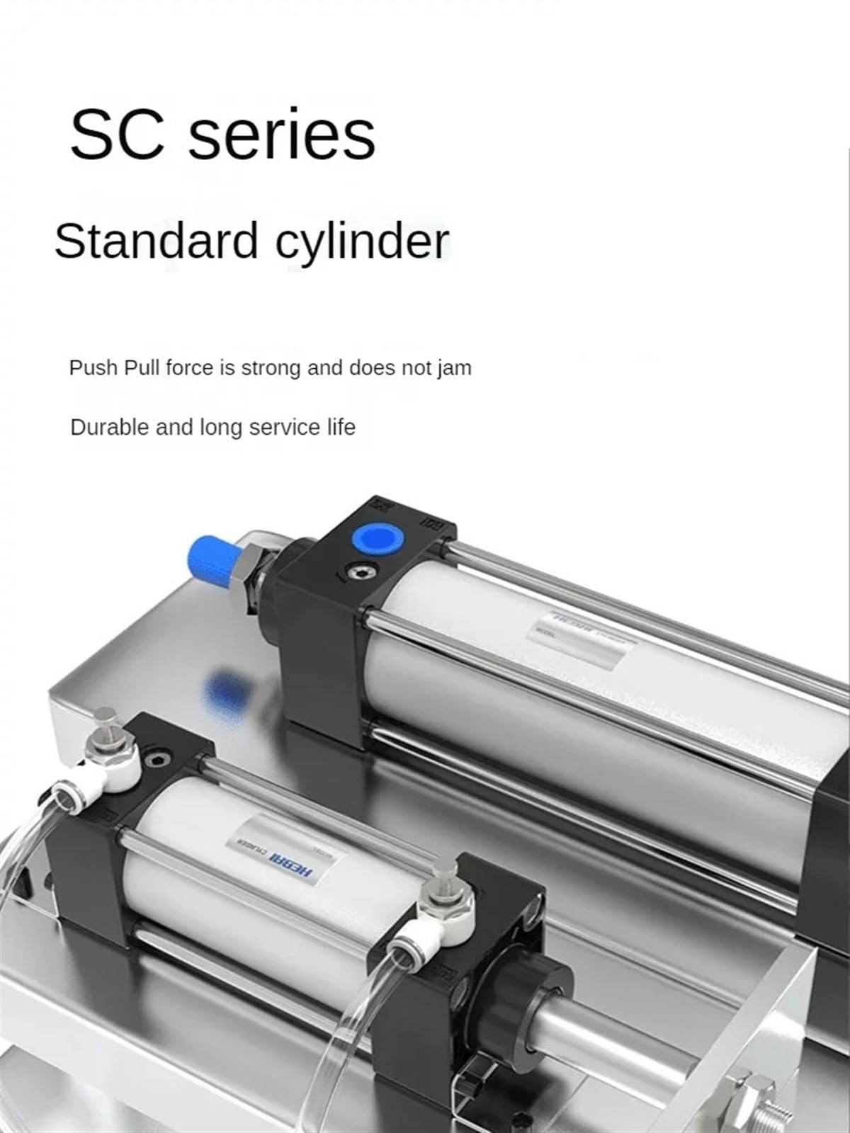 Cilindros SC63 Cilindros estándar con diámetro magnético de 63 mm Doble Efecto Carrera de 25/50/75/100/125/150/175/200/250/300/350 mm (Color : SC63X175-S)
