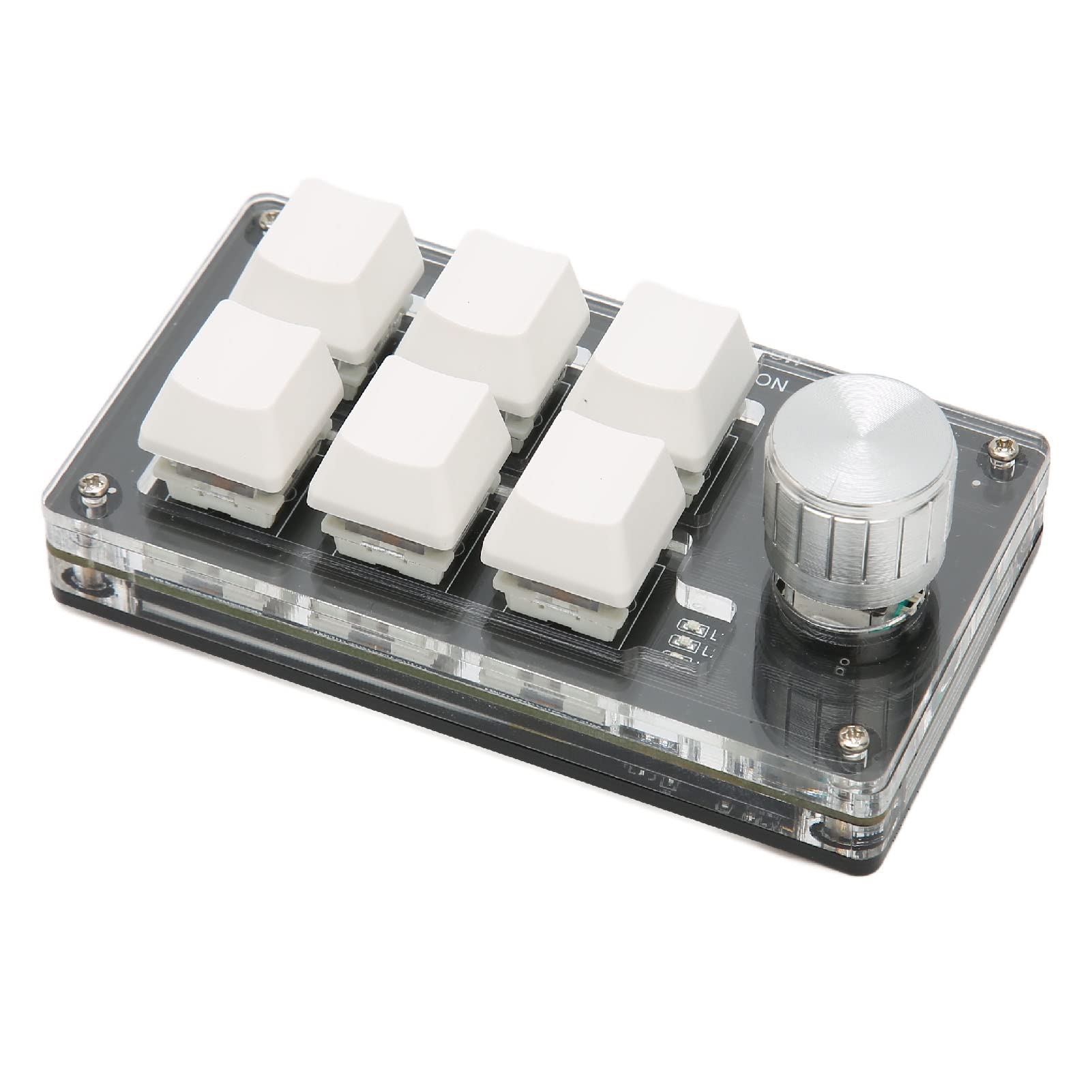 Aramox Mini Tastiera, Connessione a Doppia modalità Plug And Play Tastiera a Una Mano Comunemente Usata Tasto Blu Generale 6 Tasti per Computer (#2)