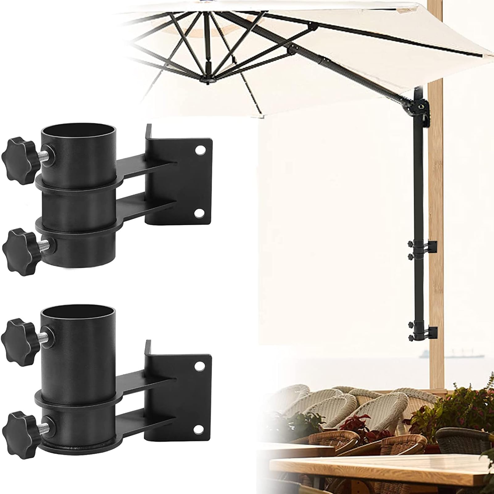 Maykoosh Compound Resin Basket Weave Umbrella Stand