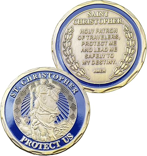 Moneda de oración de San Cristóbal Proteger de Estados Unidos